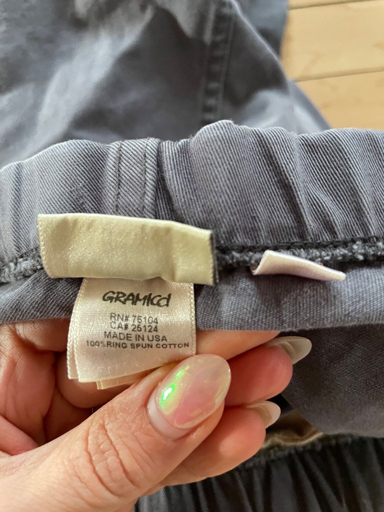 Vintage Gramicci Pants Womens L 14 16 Gray Belted 100% Cotton Gorpcore — image 4 of 8